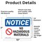 Signmission No Hazardous Materials Sign, Vinyl Decal, 10in W x 7in L, 2PK OS-2PACK-NS-D-710-L-14649 - alternate 3